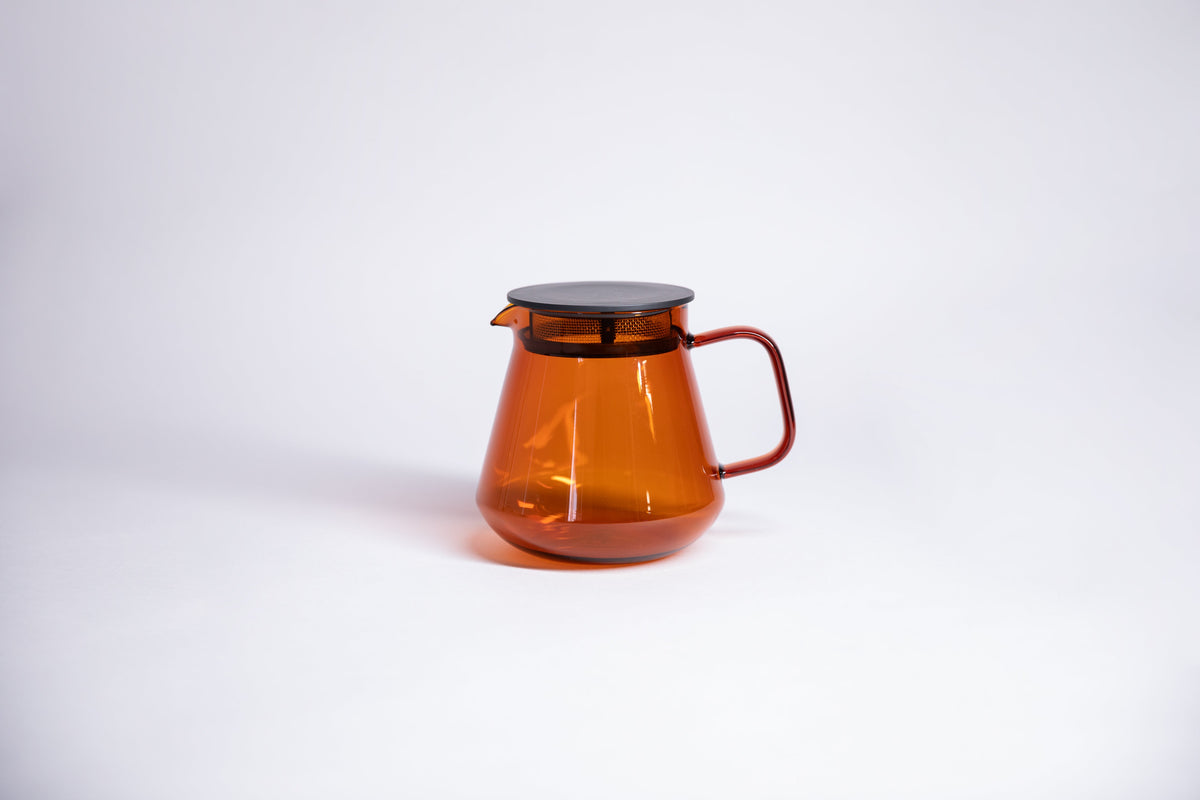 Hario Glass Coffee & Tea Server — Amber (600ml)