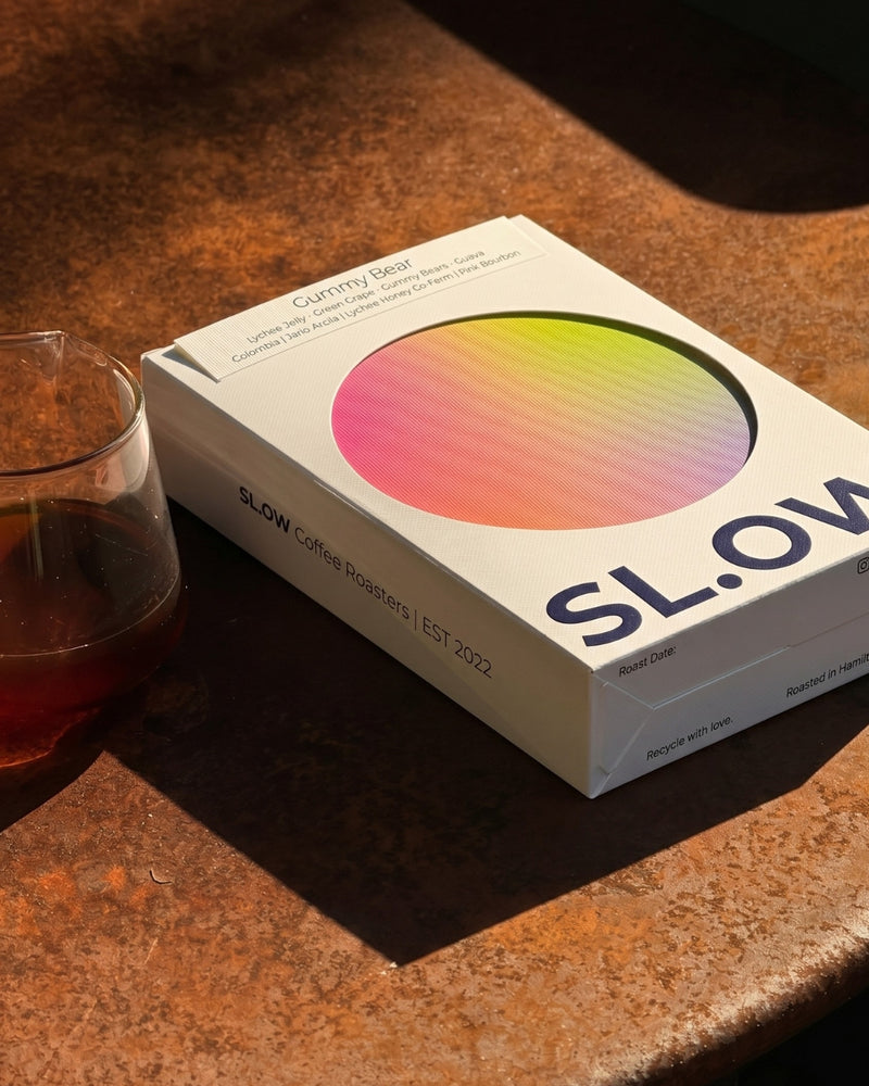Gummy Bear specialty coffee lifestyle shot - Slow Coffee Colombia