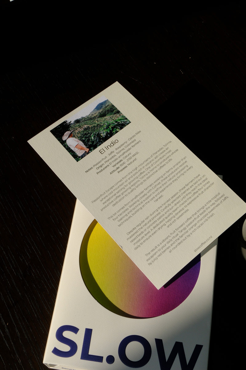 El Indio producer card over the Passionfruit Escape box