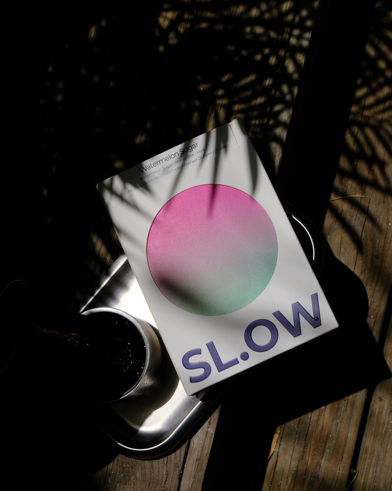 Watermelon Sugar — SL.OW pack in dappled light